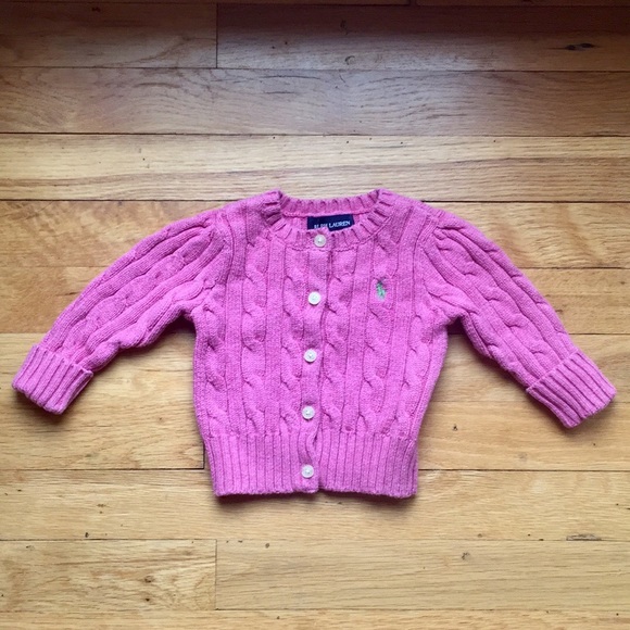 baby girl pink cardigan